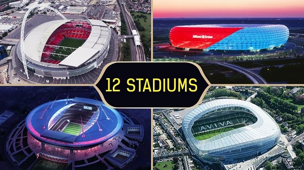 Apa yang menonjol dari 12 stadion Euro 2021?