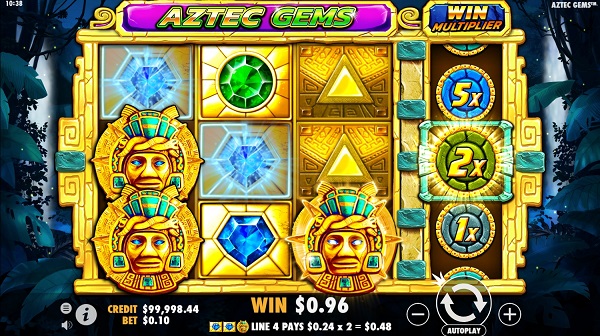 Giới thiệu Slotgame Aztec Gems với RTP 96,52%