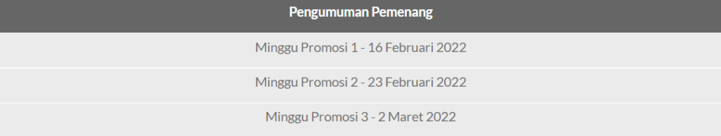 Undian Berhadiah Tahun Harimau di Vegas Suite