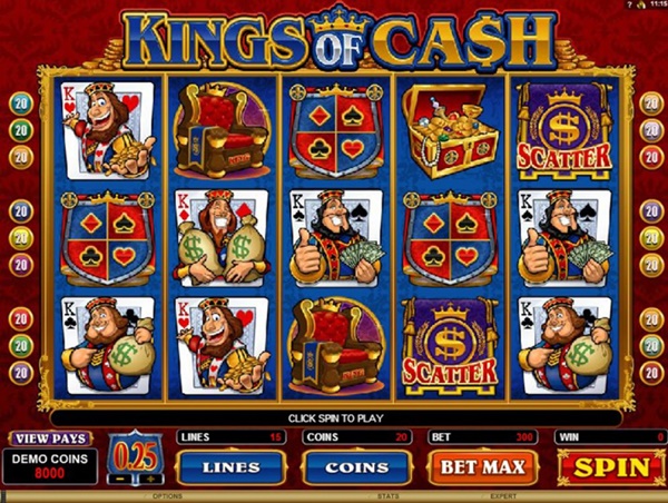 Memperkenalkan Kings of Cash - Permainan slot dengan tingkat bonus terbesar di Kasino