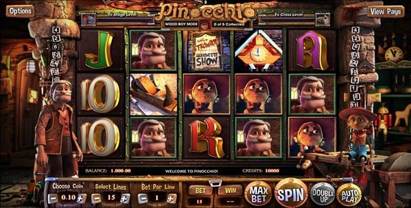 Petunjuk tentang cara memainkan Pinocchio - Permainan slot bertema peri