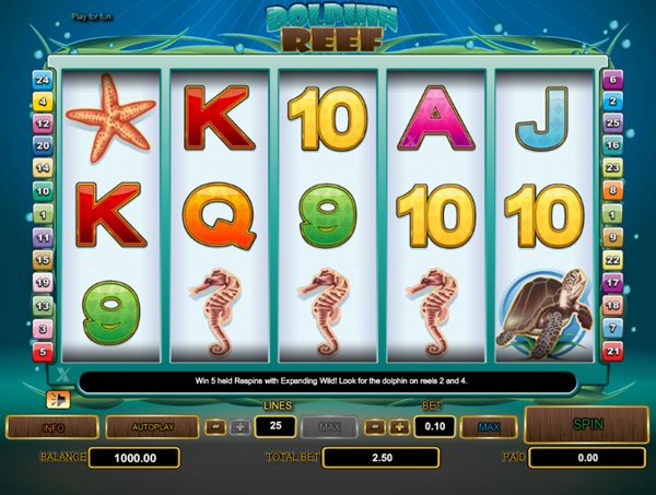 Petunjuk untuk memainkan game Slot Dolphin Reef – Game yang membawa Anda tersesat di lautan