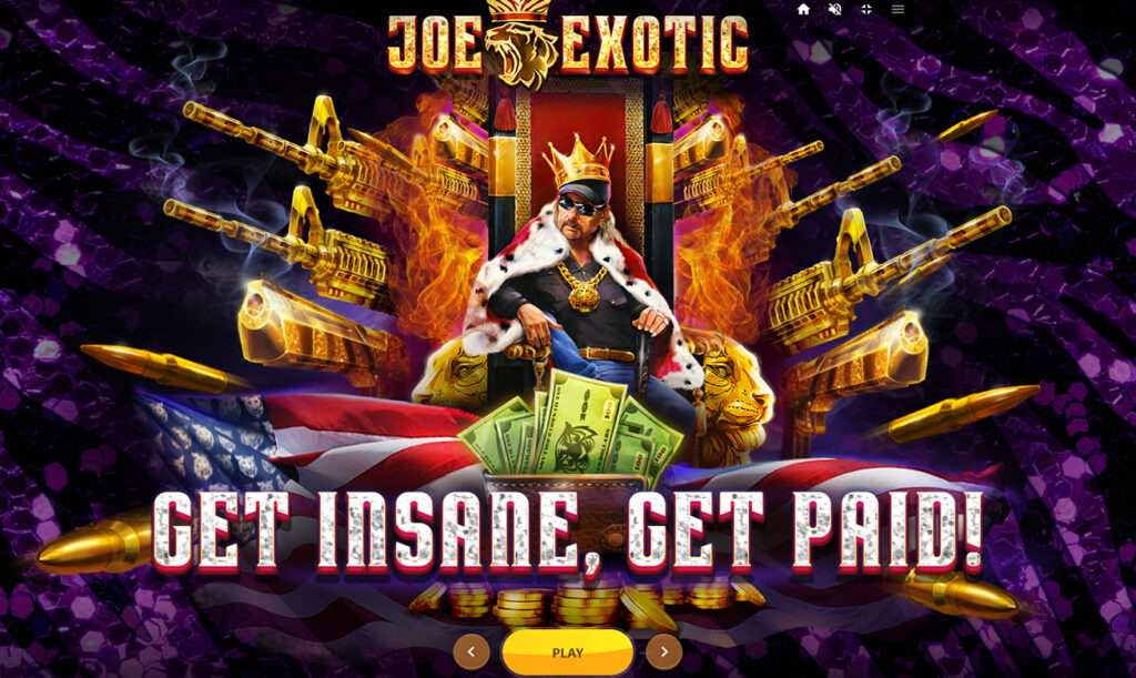 Berubah menjadi penjahat terkenal Joe Exotic di game Slot dengan nama yang sama
