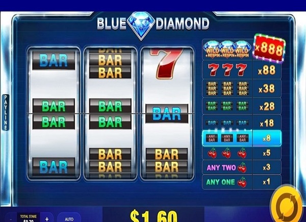 Pelajari aturan main game Blue Diamond Slot di bandar judi terpercaya