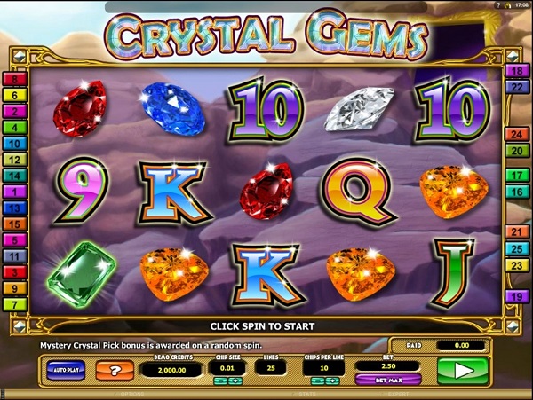 Crystal Gems - Game putaran bonus dengan putaran gratis tinggi