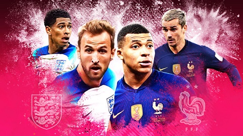 Prediksi Inggris vs Prancis 02h00 pada 11/12 – Piala Dunia 2022