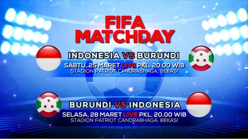 Prediksi Indonesia vs Burundi 06h00 on March 25 Friendly